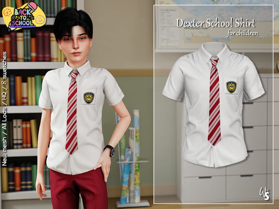 Скриншот мода Школьная форма Dexter School set